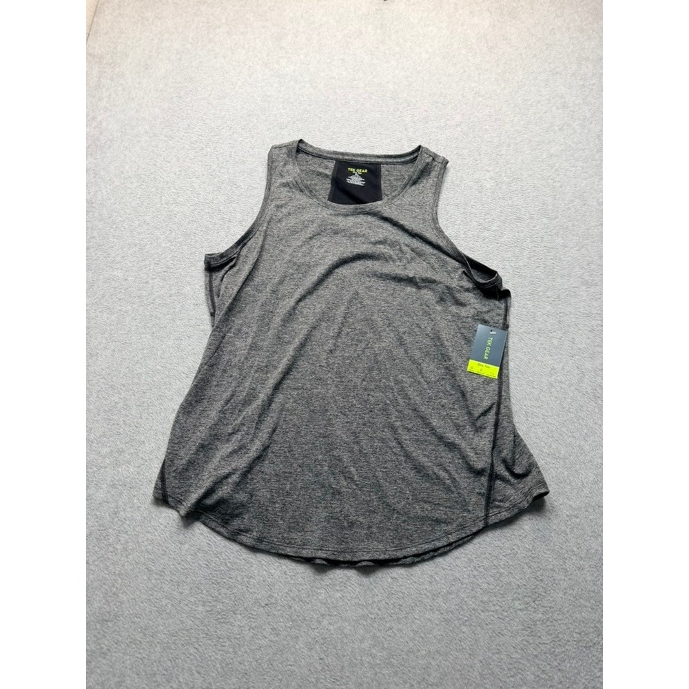 Tek Gear Dry Tank Womens XL Gray Heather Activewear Sleeveless Top NEW